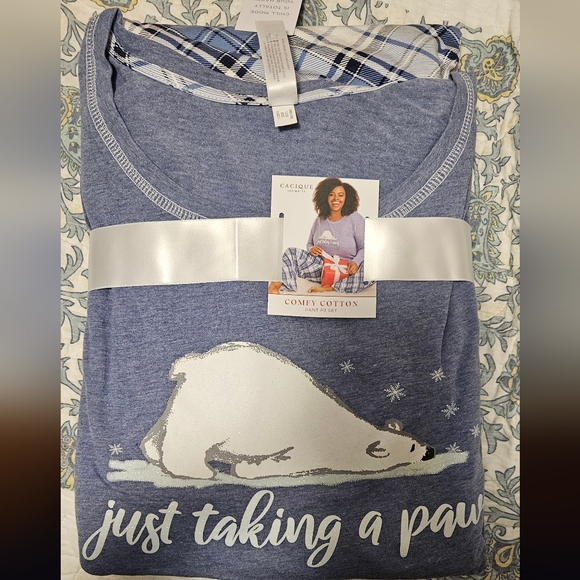 NWT Lane Bryant winter Pajamas 18/20 - Picture 2 of 4